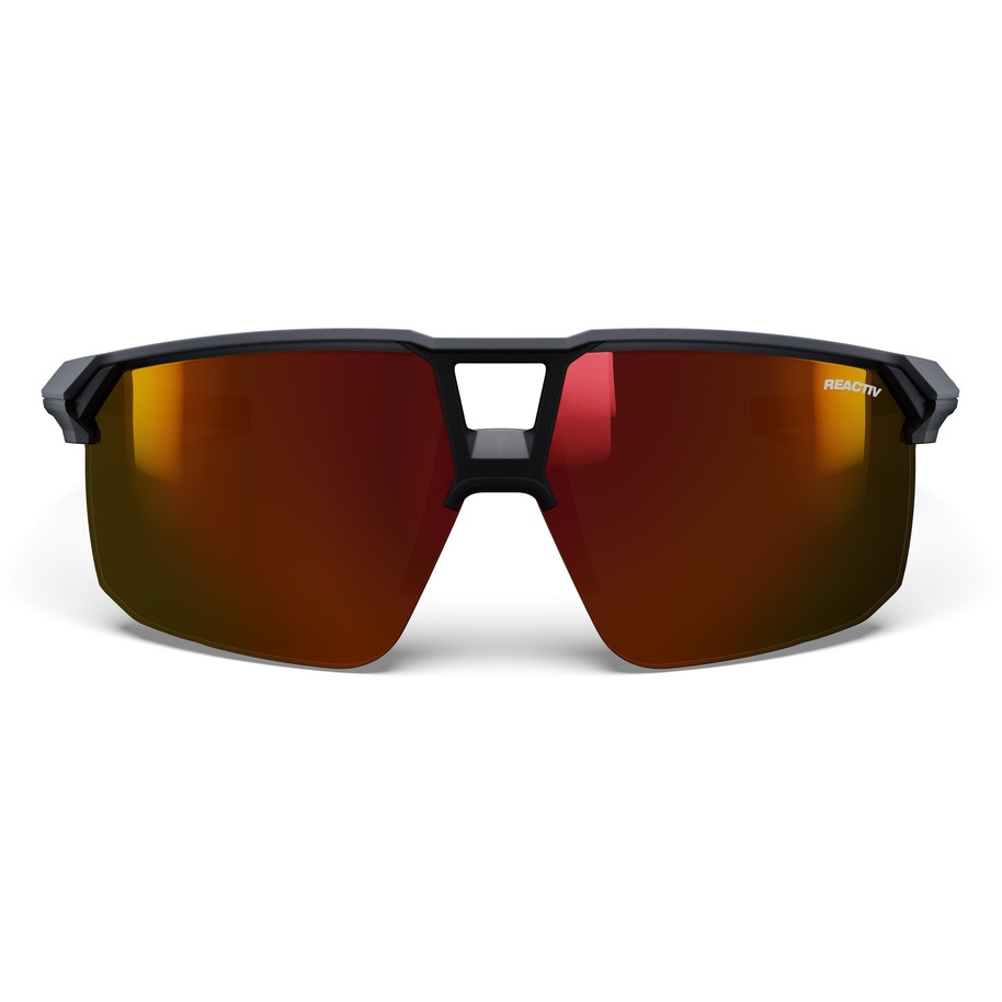 Julbo Liry Sunglasses - Matt Grey / Dark Brown Glossy - Multilayer Red Reactiv 0-3 High Contrast
