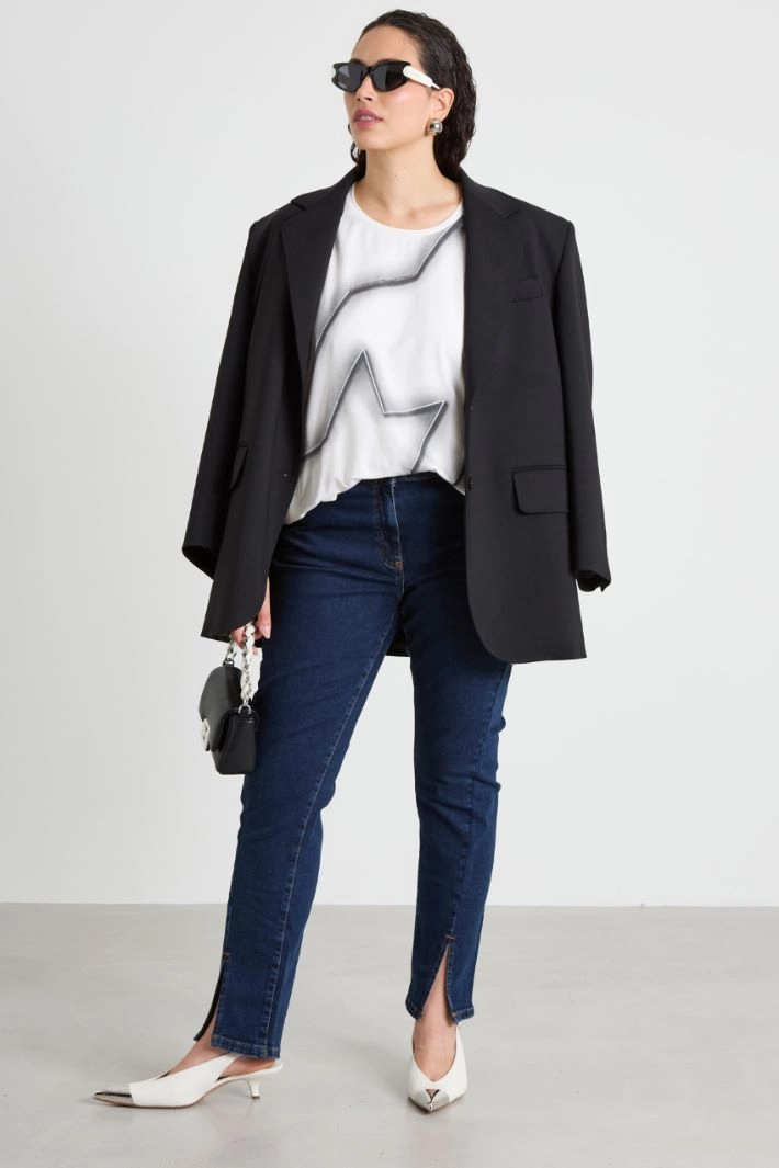 Printed T-shirt - WHITE