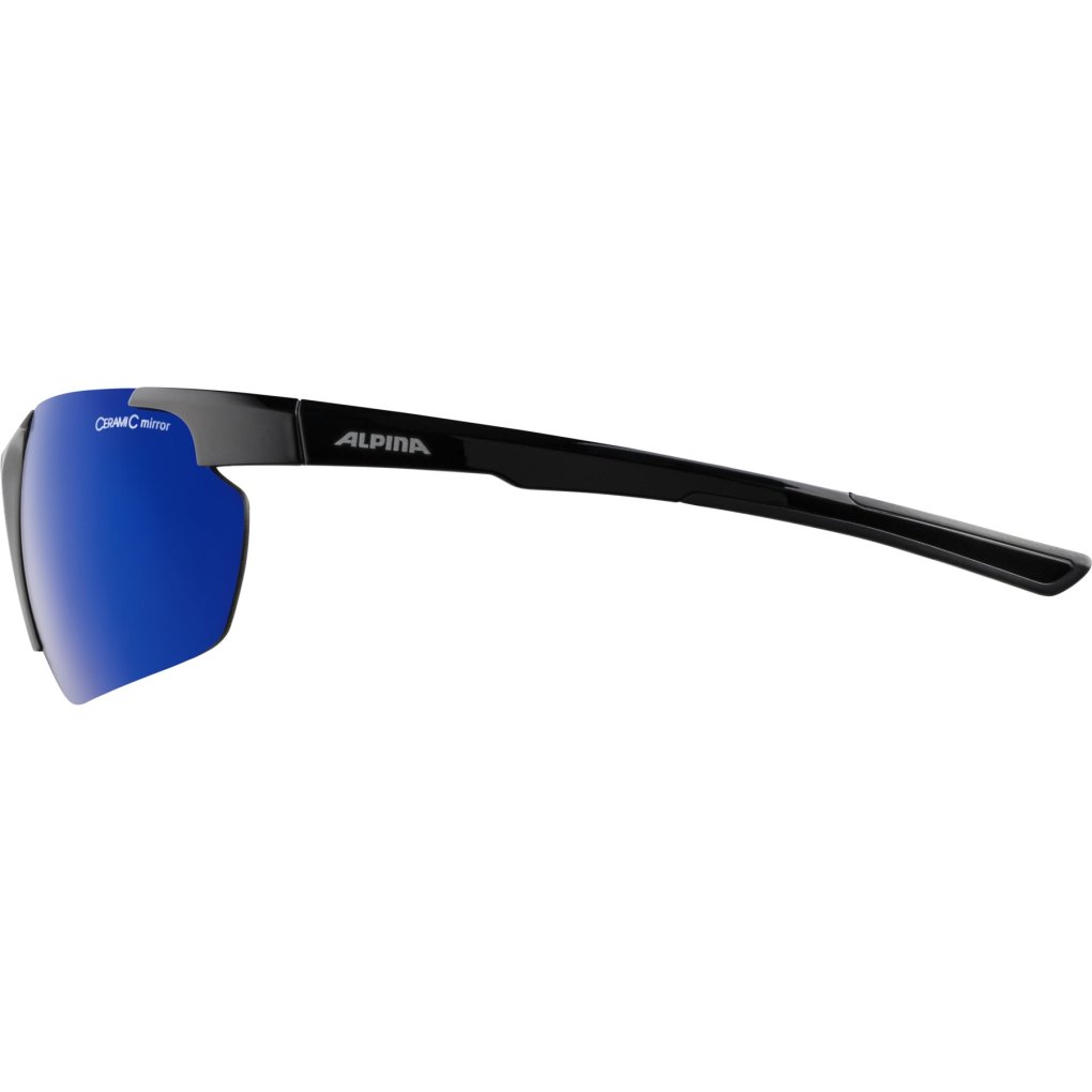 Alpina Defey HR Glasses - black  / blue mirror