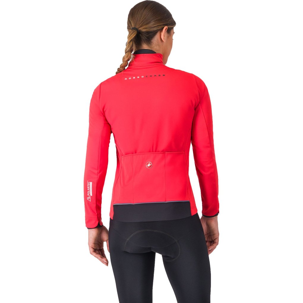 Castelli Alpha 150 Jacket Women - hibiscus/black 081