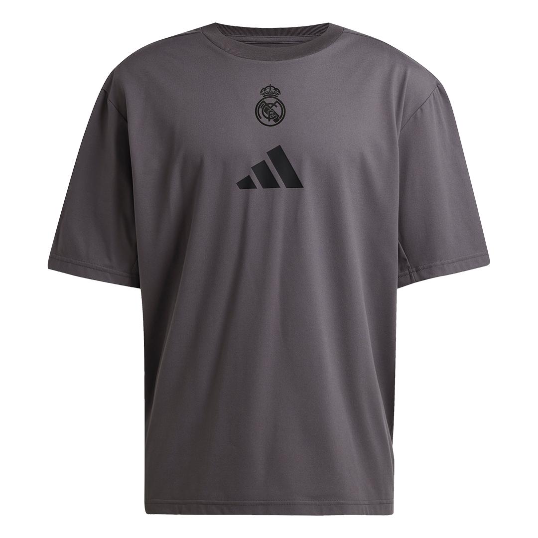 Mens adidas Real Urban T-Shirt Grey