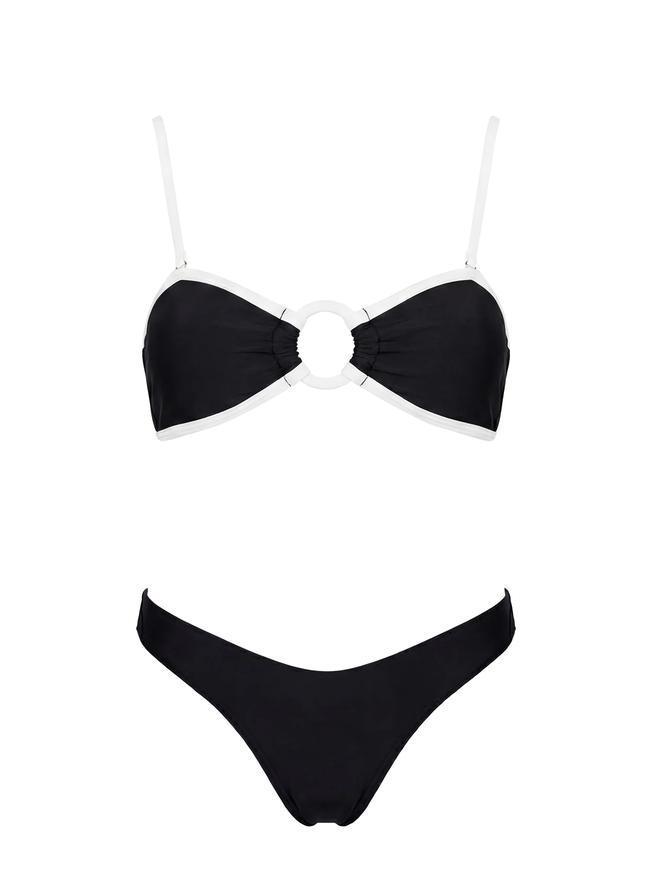 Gonzalez High Cut Bikini Bottoms Black