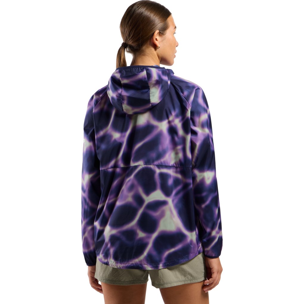Odlo Zeroweight Print Hooded Running Anorak Women - afterparty