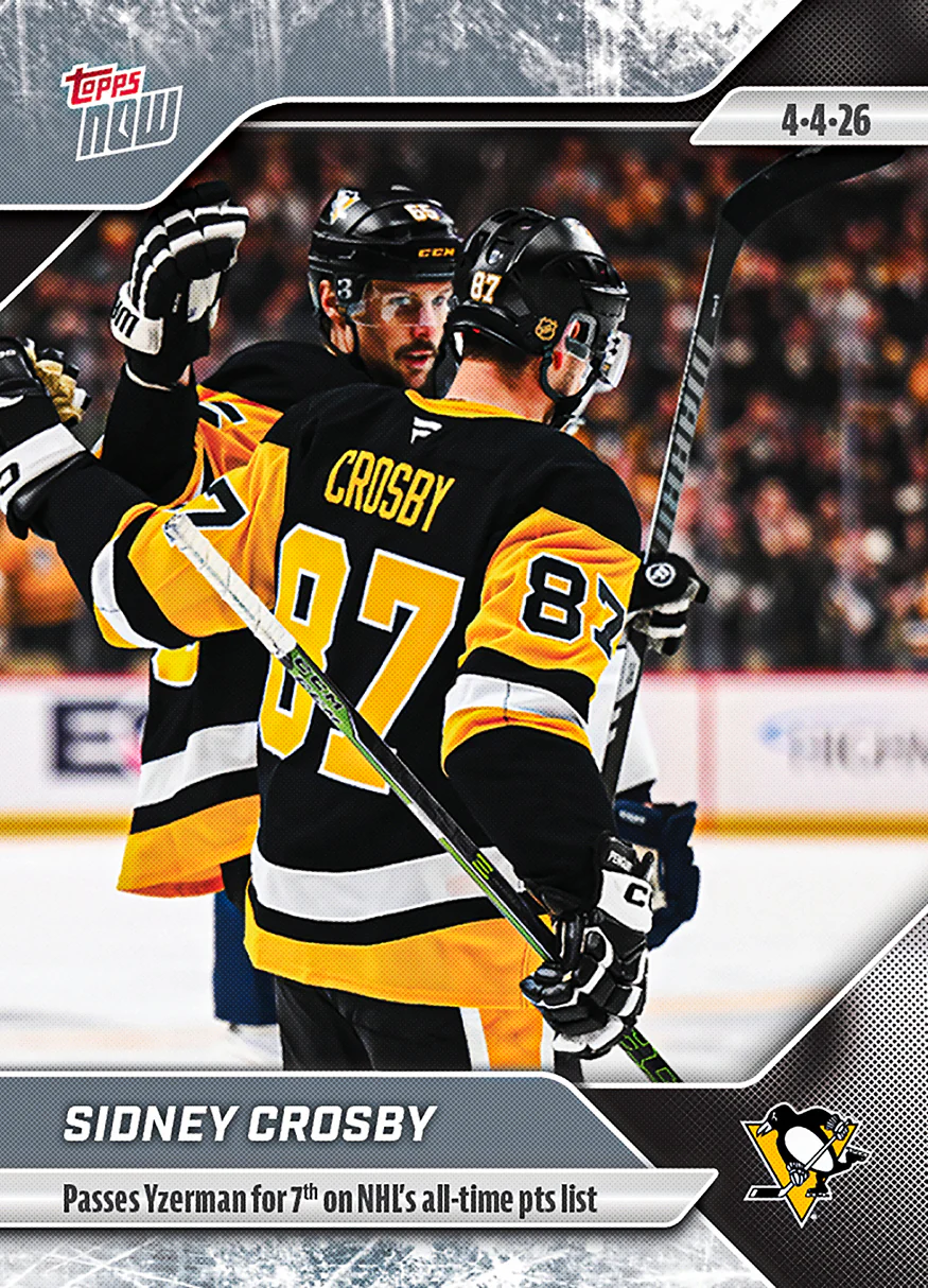 Sidney Crosby - 2025-26 NHL Topps NOW® - Sticker # 140 Pack - PR: 480