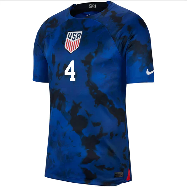 United States Tyler Adams Authentic Match Away Jersey 22/23 (Bright Blue/White)