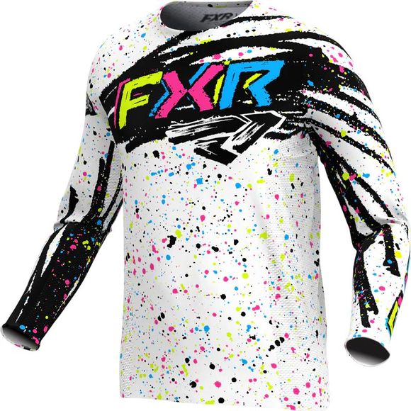 FXR PODIUM CHILDREN'S 2026 cross jersey - White / MulticolorRef : FXR0880