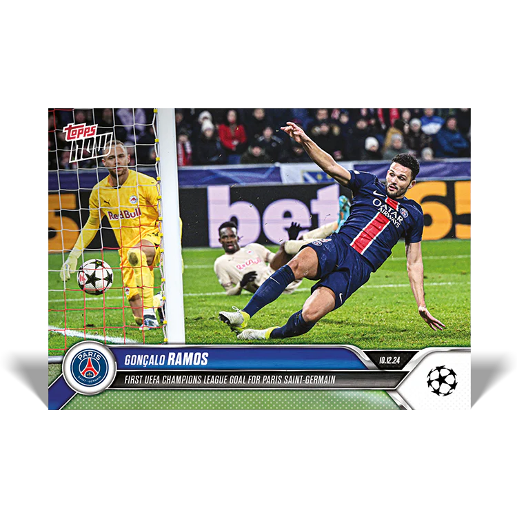 Gonçalo Ramos - First UEFA Champions League goal for Paris Saint-Germain - 24/25 UCC Topps NOW® Card 65