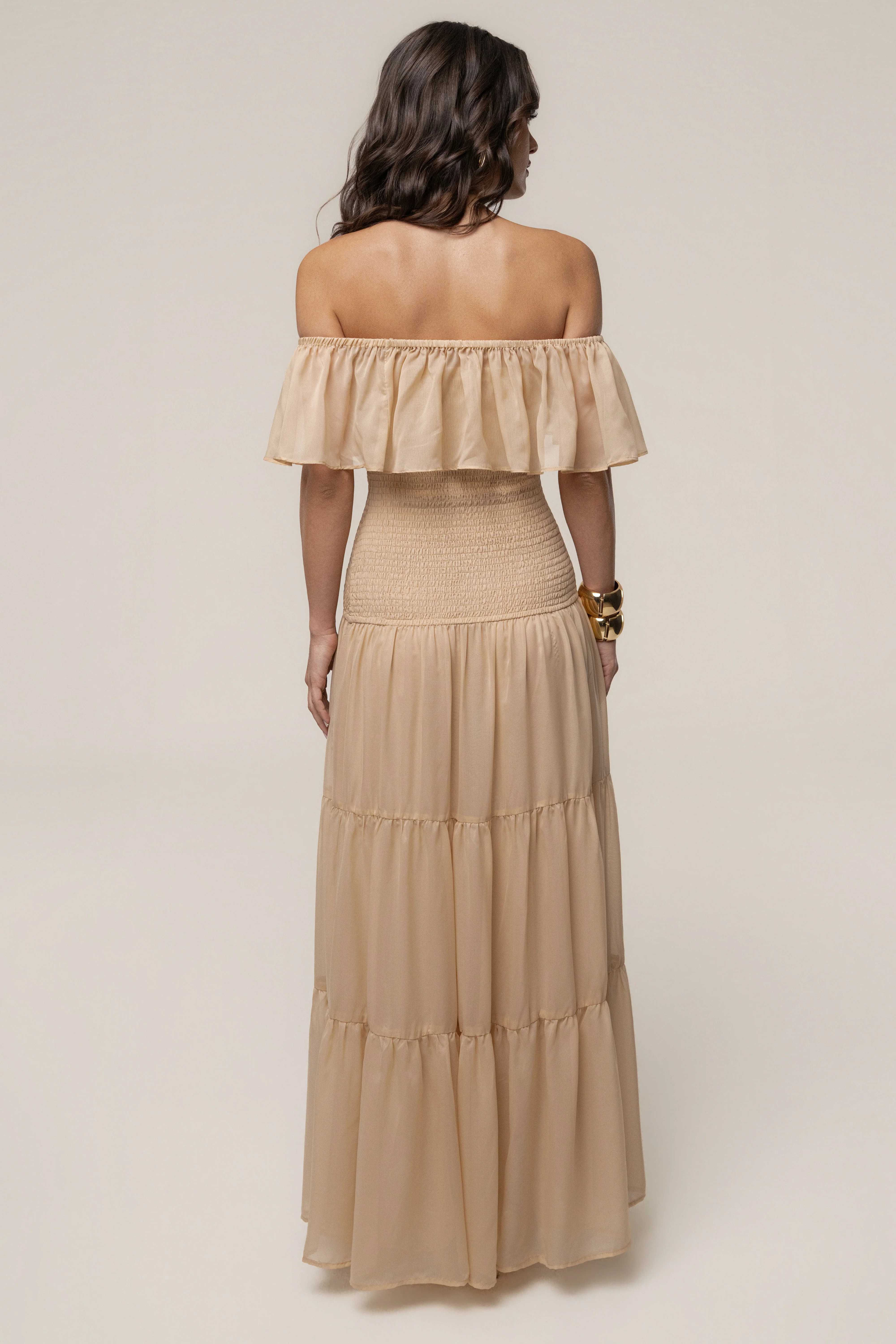 Sand Seaside Drift Maxi Dress
