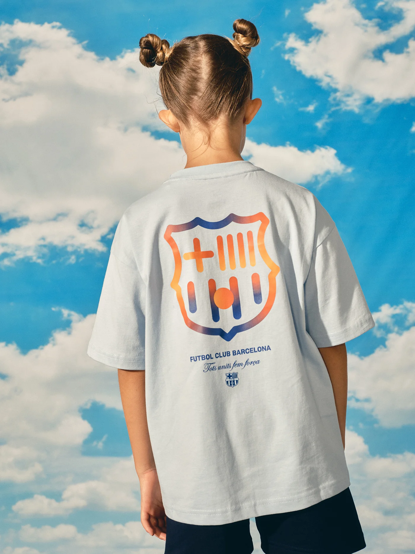T-shirt Light Blue Fan Club Barça - Junior