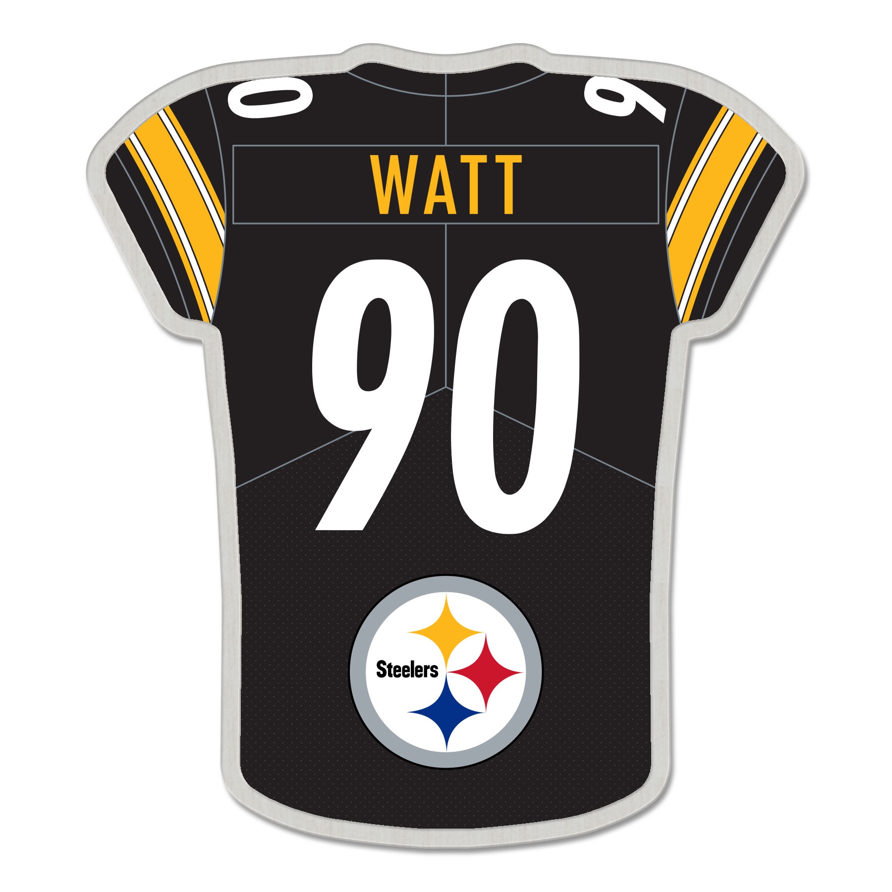 T.J. Watt #90 Pittsburgh Steelers NFL Player Jersey Pin