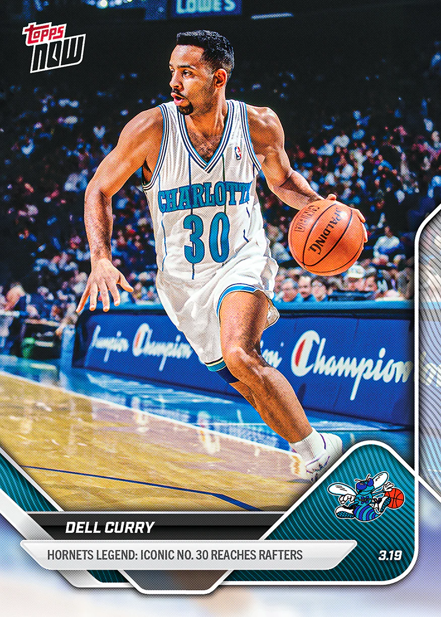 Dell Curry - 2025-26 NBA Topps NOW® - Card 215 - PR: 828
