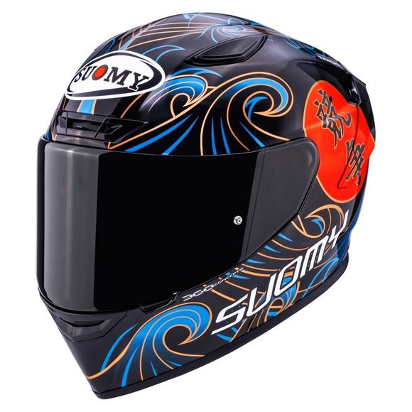 Suomy TRACK-1 Full Face Helmet - WAVES - BlackRef: SU0471