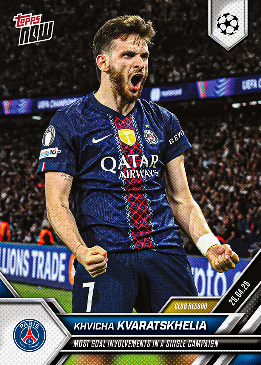 Khvicha Kvaratskhelia - 2025-26 UCL Topps NOW® - Card 128