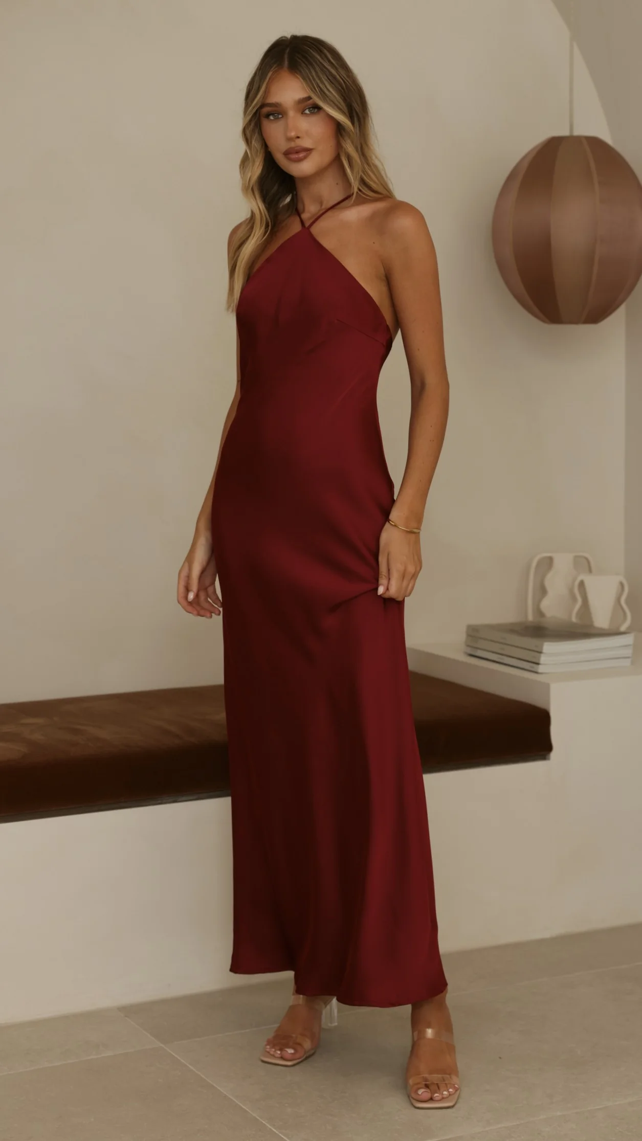 Chiara Maxi Dress - Wine