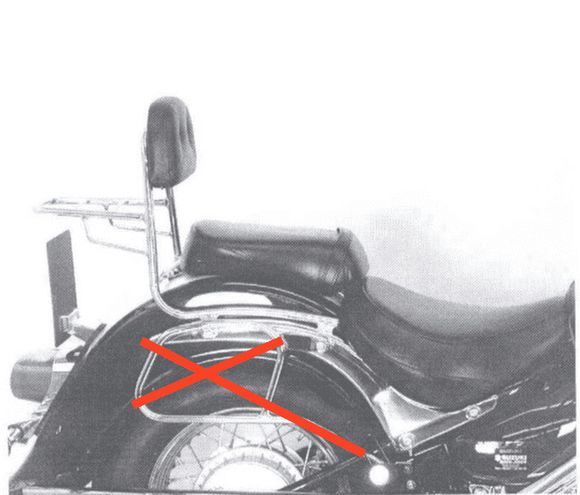 Sissy bar Hepco & Becker - noirRef : HBE01334A / 600338 00 01