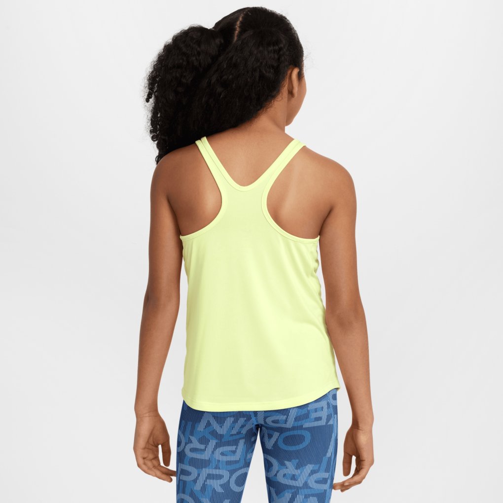 Nike One Classic Dri-FIT Tank Top Girls - light lemon twist/white FZ5599-736