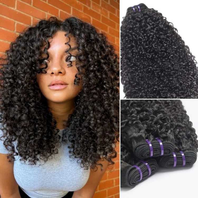 Messy Burmese Curly Bundles 100% Premium Remy Human Hair Bundles 1pc / 3pcs