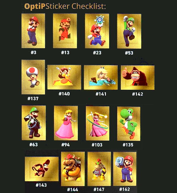 Panini Super Mario - It's-a Me Mario Stickers - OptiP Box