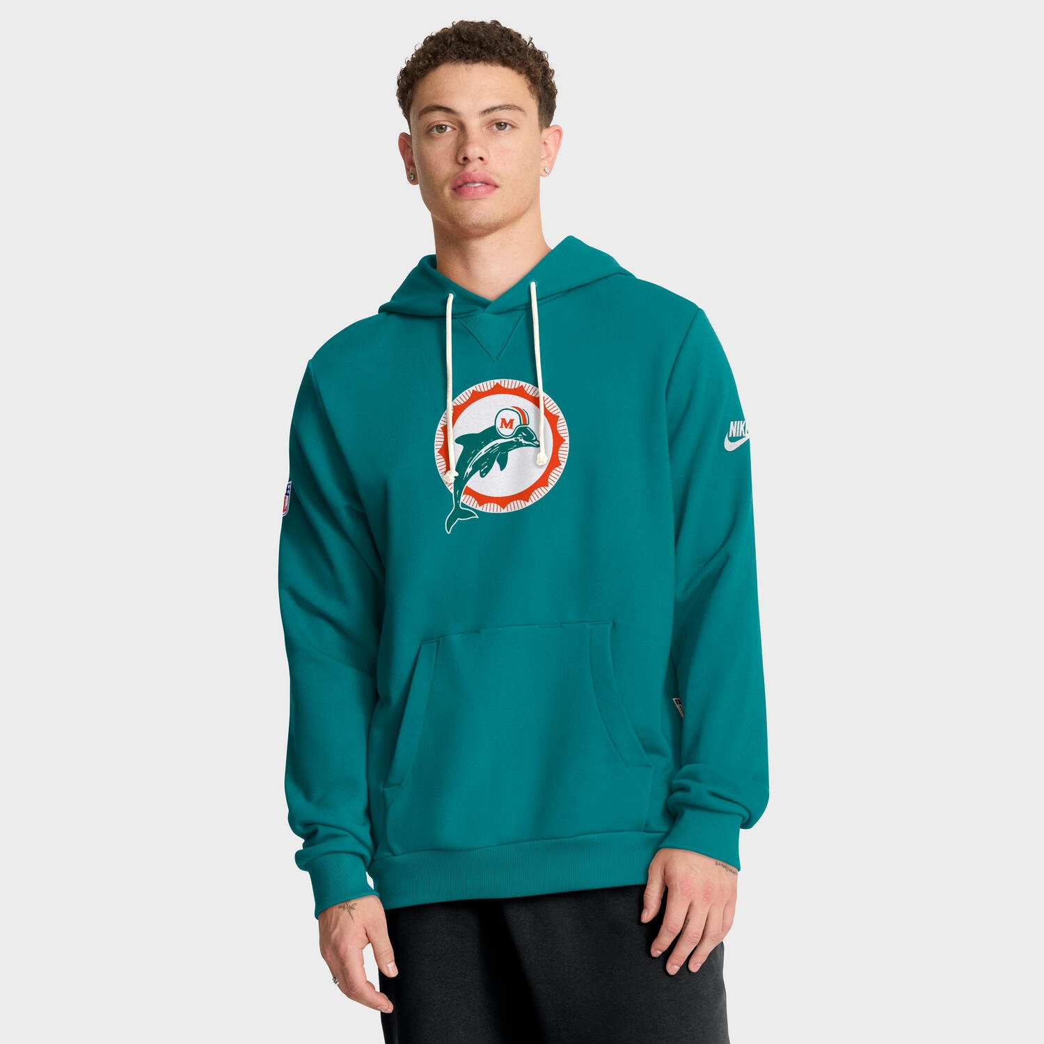 Miami Dolphins 2025 NFL Sideline Nike Vintage Alternate Hoodie Aqua