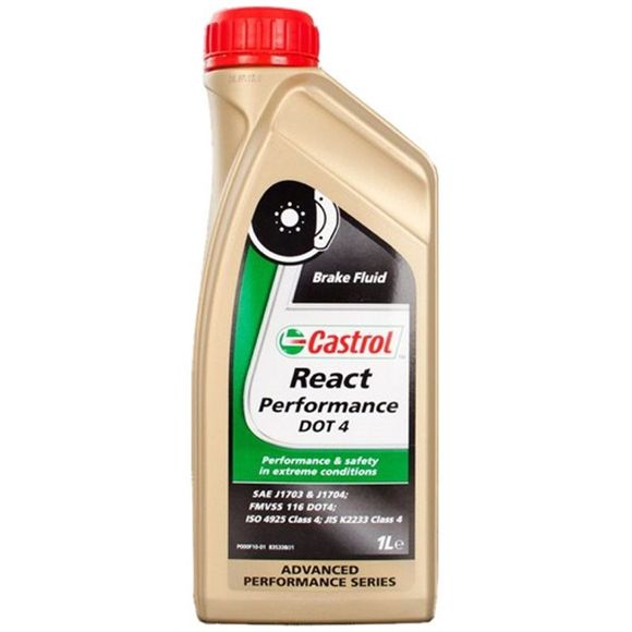 Castrol REACT PERFORMANCE DOT 4 Brake Fluid 1L UniversalRef: cl0060 / ART -008514