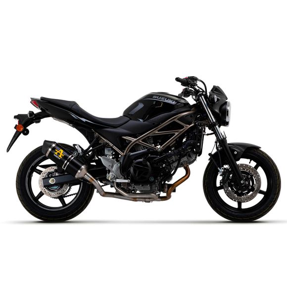 Silencieux Arrow Race Tech Alu dark embout carbone - NoirSUZUKI 650 SV 650 ABS - 2016 - 2024Ref : AW0307 / 71846AKN
