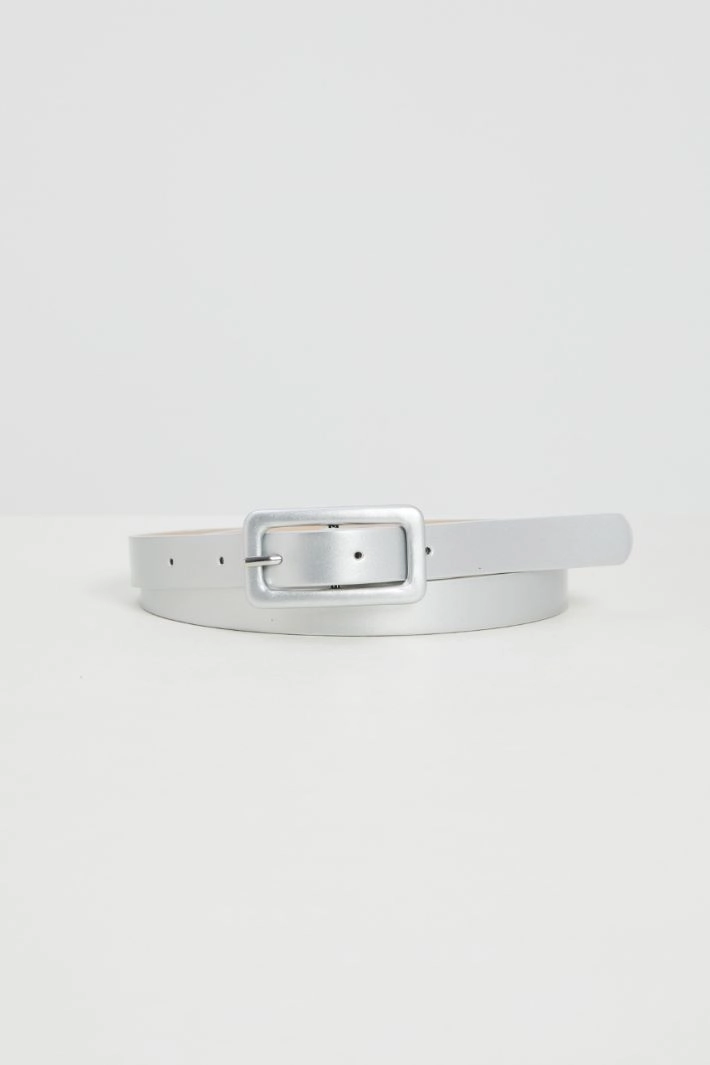 Coated thin belt - SILVER