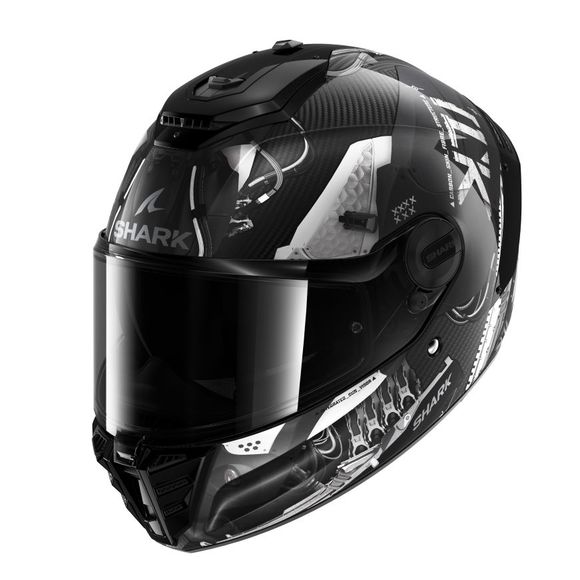 Shark SPARTAN RS CARBON XBOT Full-Face Helmet - Black / GreyRef: Sh1712-C38354