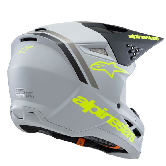 Casque cross Alpinestars SUPERTECH S-M3 - RADIUM - ENFANT - Gris / NoirRef : AP3392