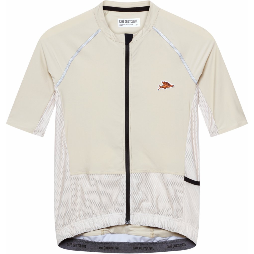 Café du Cycliste Magda Short Sleeve Jersey Men - chalk