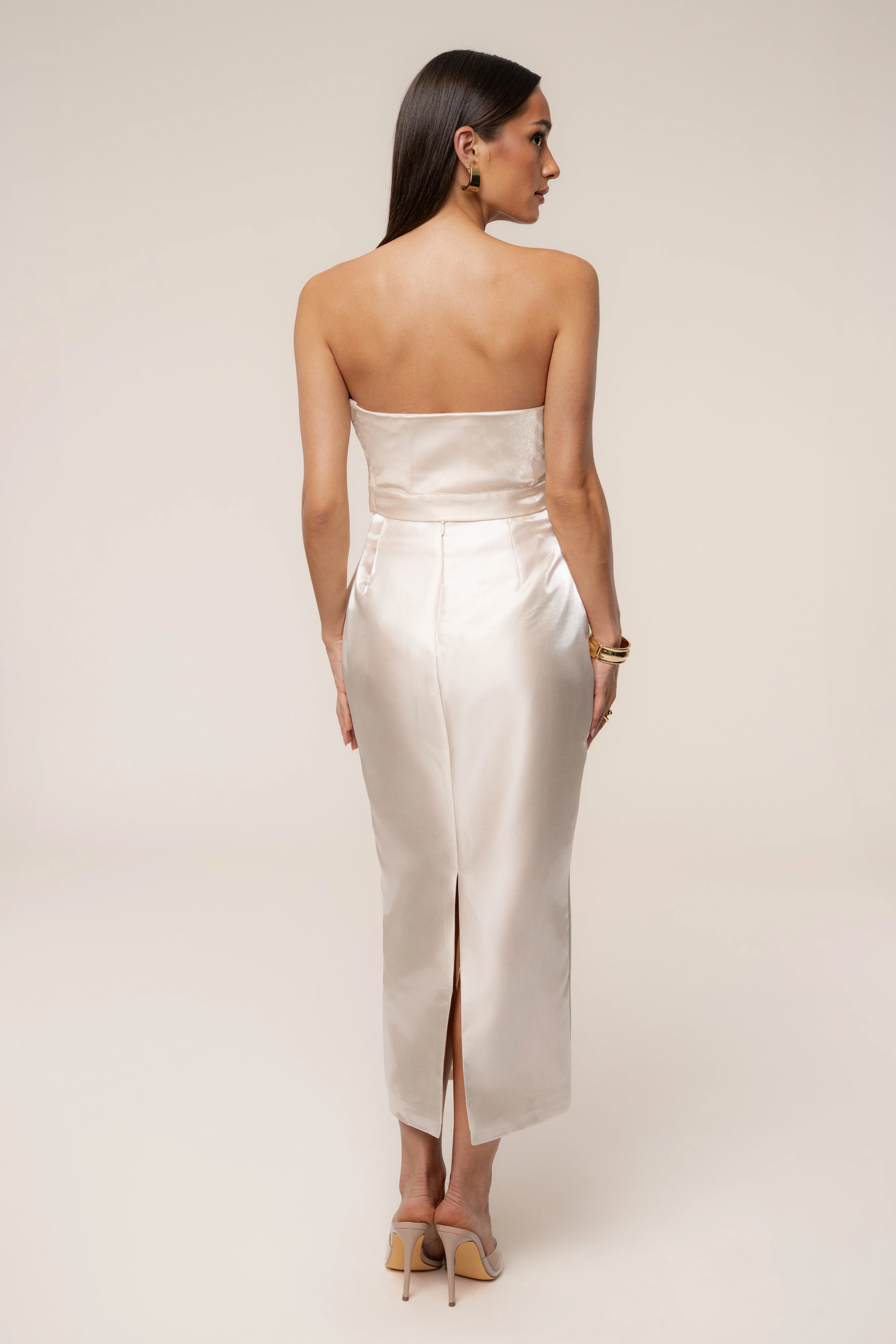 Champagne Gala Pleated Top