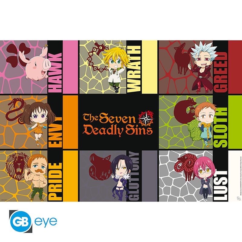 THE SEVEN DEADLY SINS S3 Poster Chibi Sins (91.5x61cm)