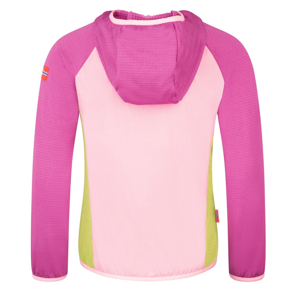 Trollkids Seiland Jacket Kids - Fresh Berry/Candy Pink/Hedge Green