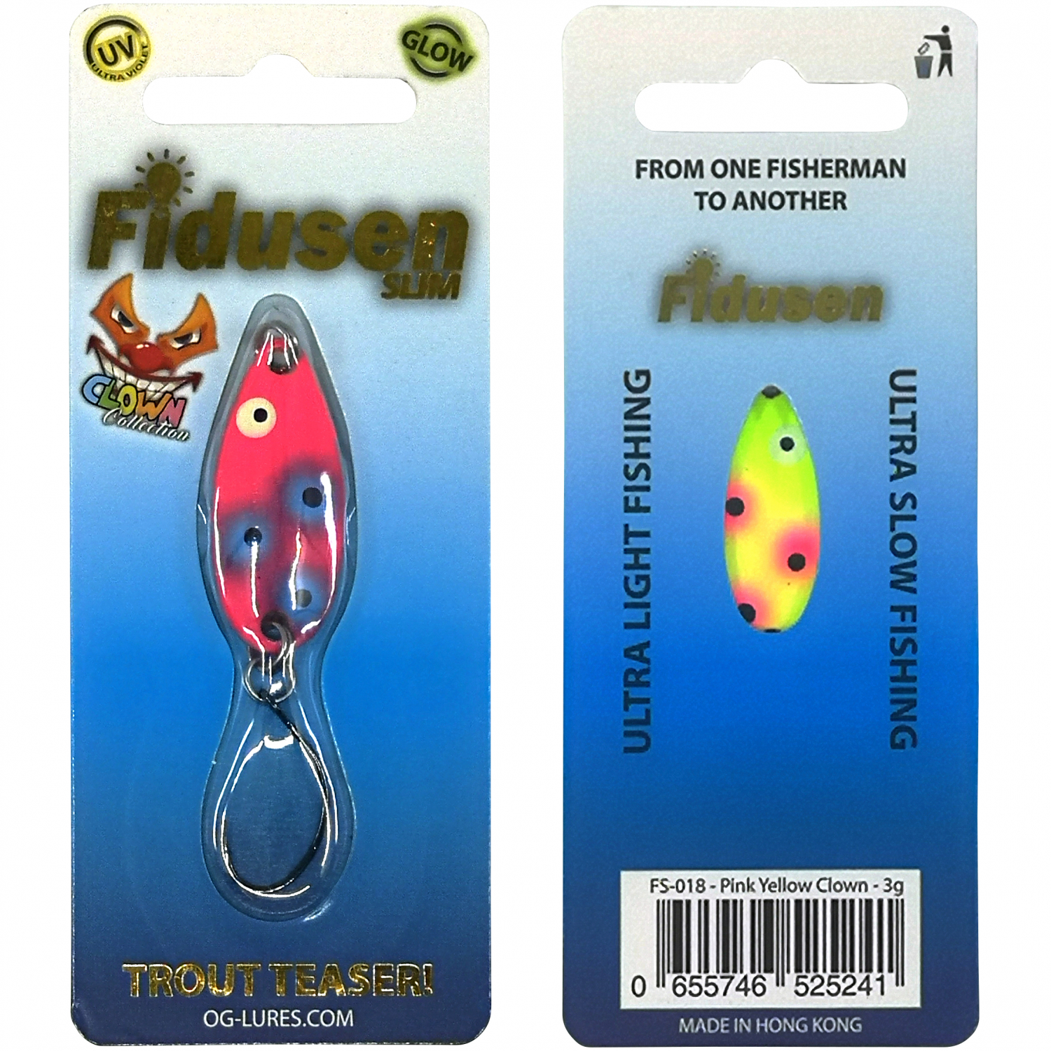 Westin Micro Bait Fidusen Slim (Pink Yellow Clown)
