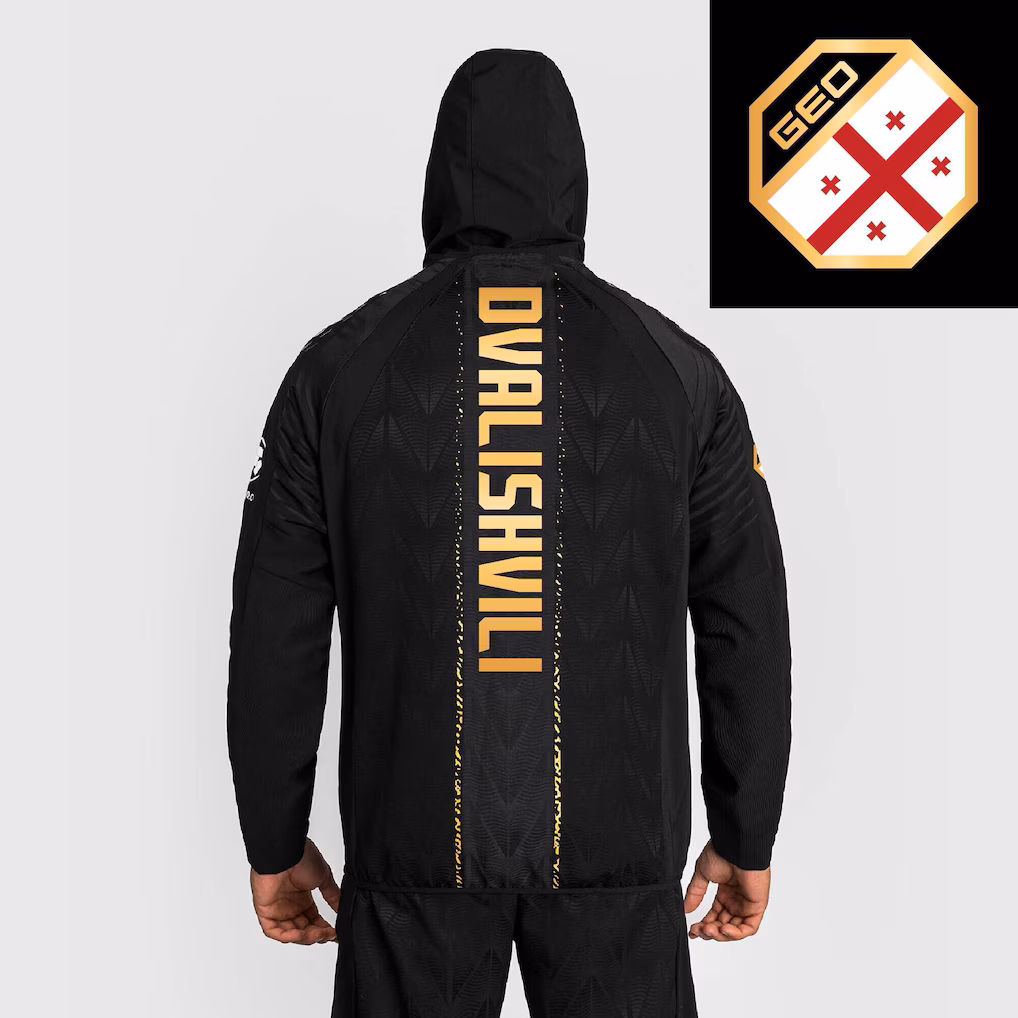 UFC Merab Dvalishvili UFC Zenith by Venum Fight Night Hoodie - Black/Gold - Mens