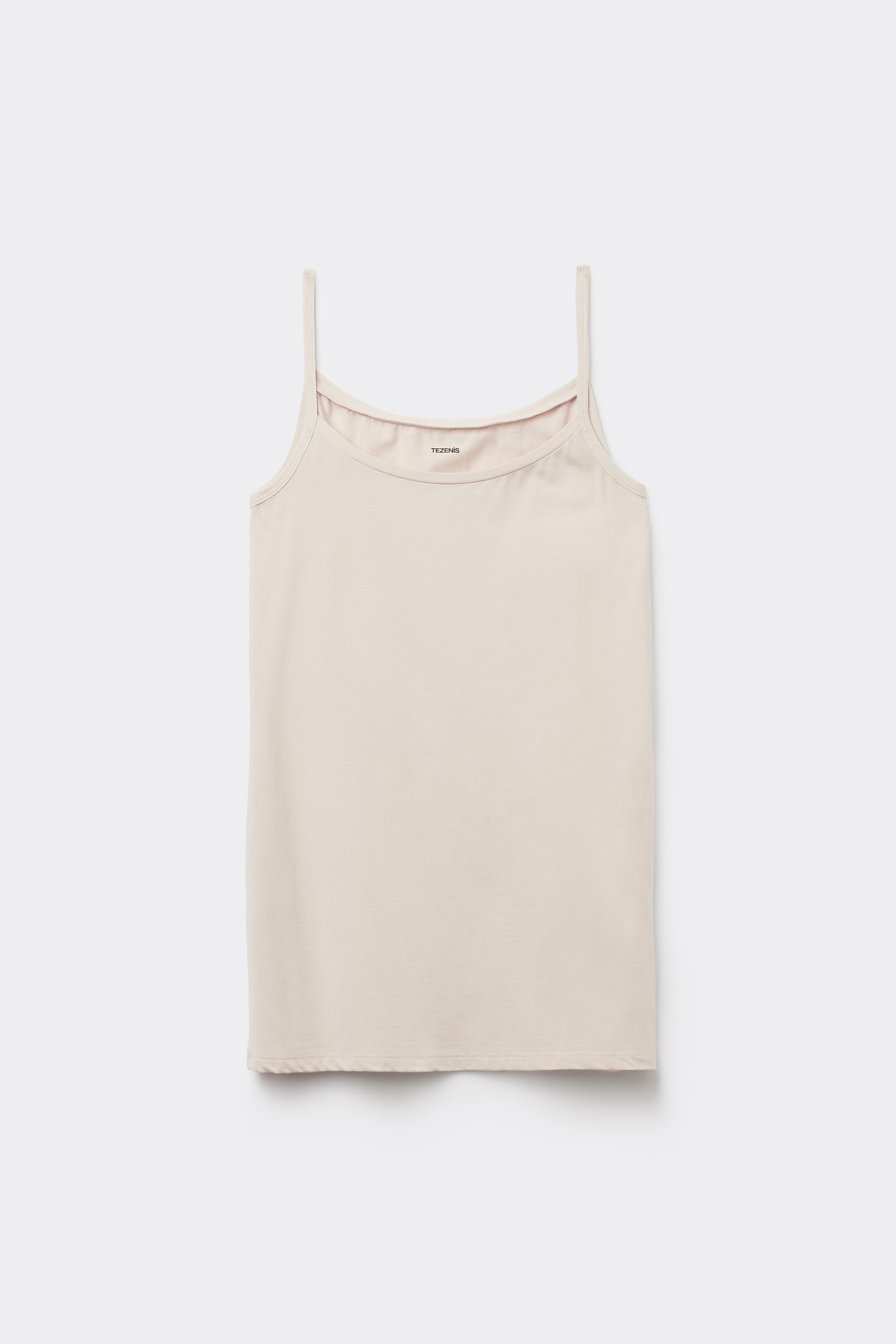 Organic Stretch Cotton Camisole with Round Neck