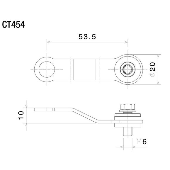 Support de bocal Rizoma pour Réservoir de frein ou embrayage - NoirRef : RZ0257 / CT454B