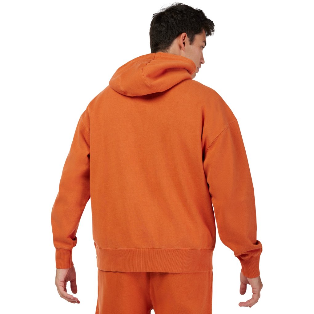 FOX Wordmark Oversized Fleece Hoodie Men - cognac