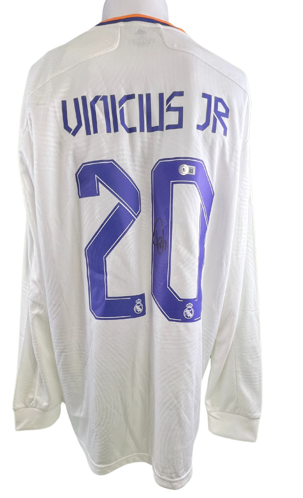 Vinícius Júnior Autographed Adidas 2021/22 Real Madrid Long Sleeve Jersey