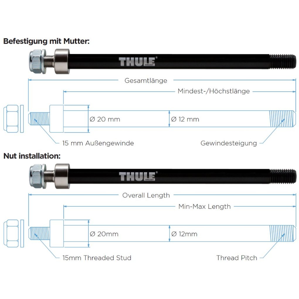 Thule Thru Axle Adapter - 12x135mm