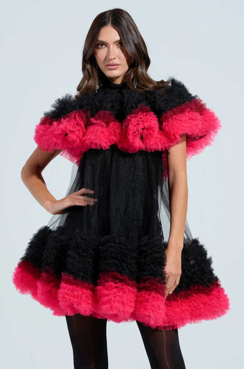 Only Me Ombre Tulle Mini Dress