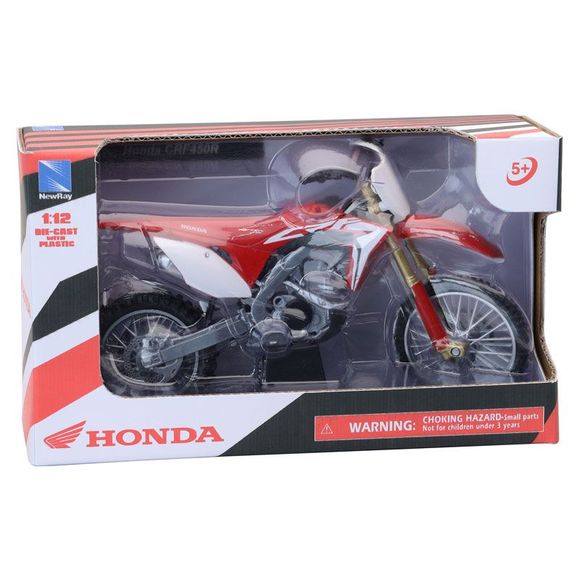 Newray Honda CRF 450 motorcycle replica - 1/12 scale - Red/BlackRef: NRY0028 / 57873