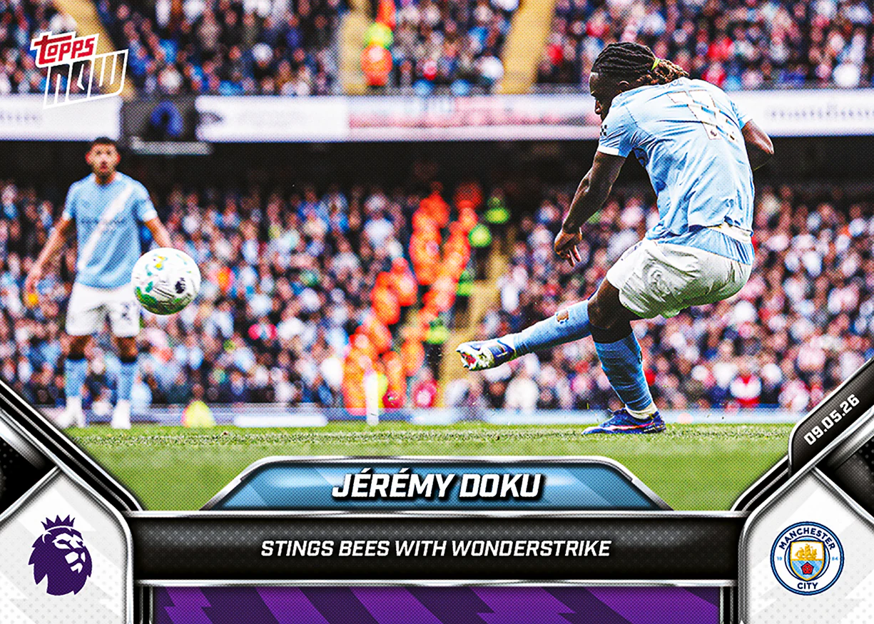 Jérémy Doku - 2025-26 Premier League Topps NOW® - Card 190