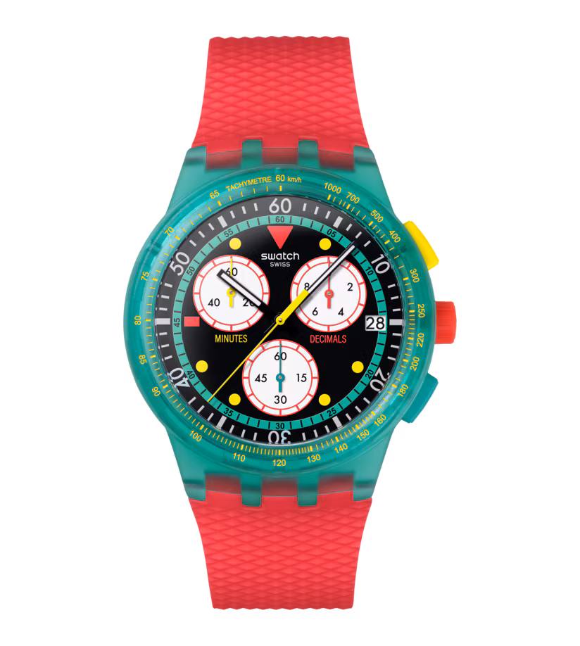 SWATCH NEON EMERALD CHRONO