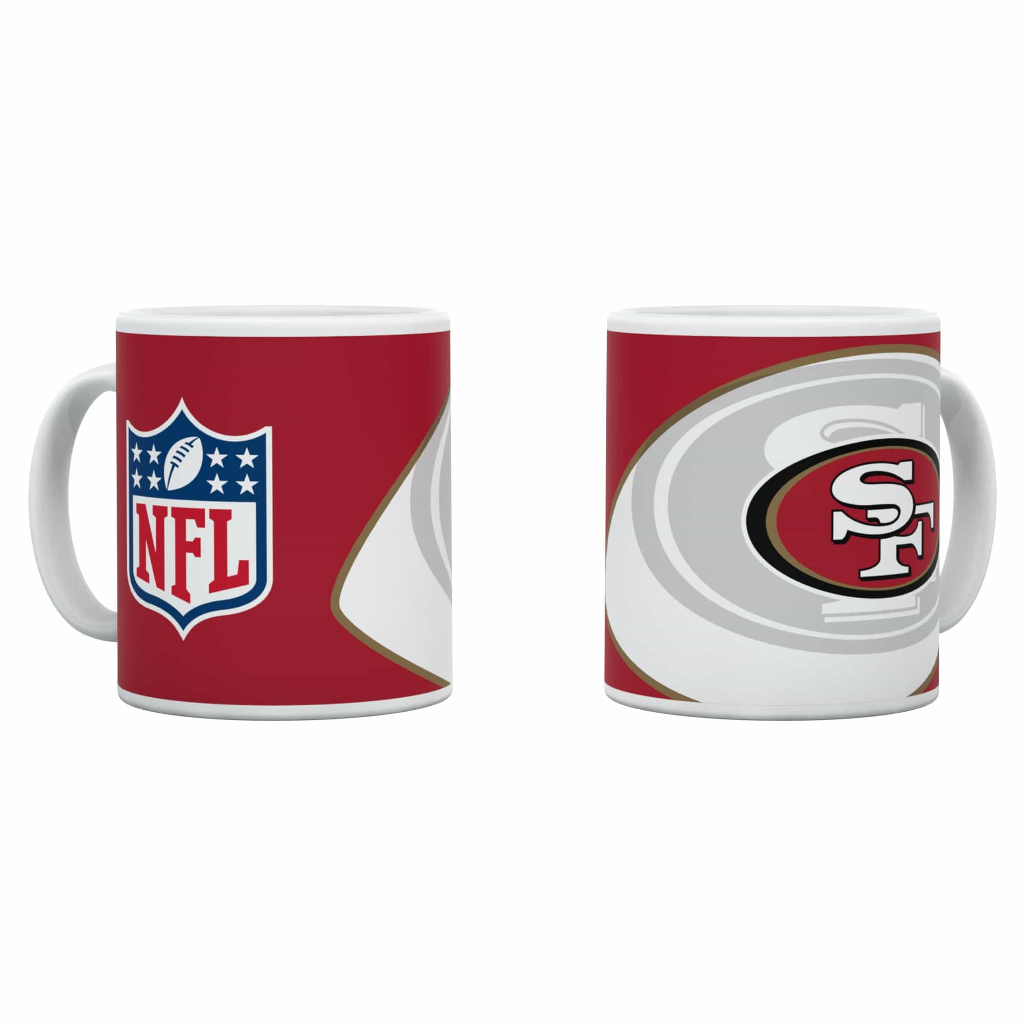 San Francisco 49ers Shadow Logo & Shield NFL Mug (330 ml)