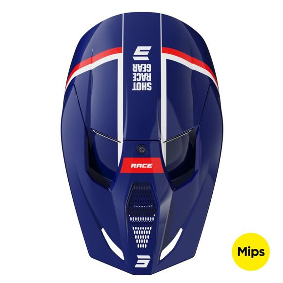 Casque cross Shot RACE - MYTHIC 2025 - Bleu / RougeRef : SO2553