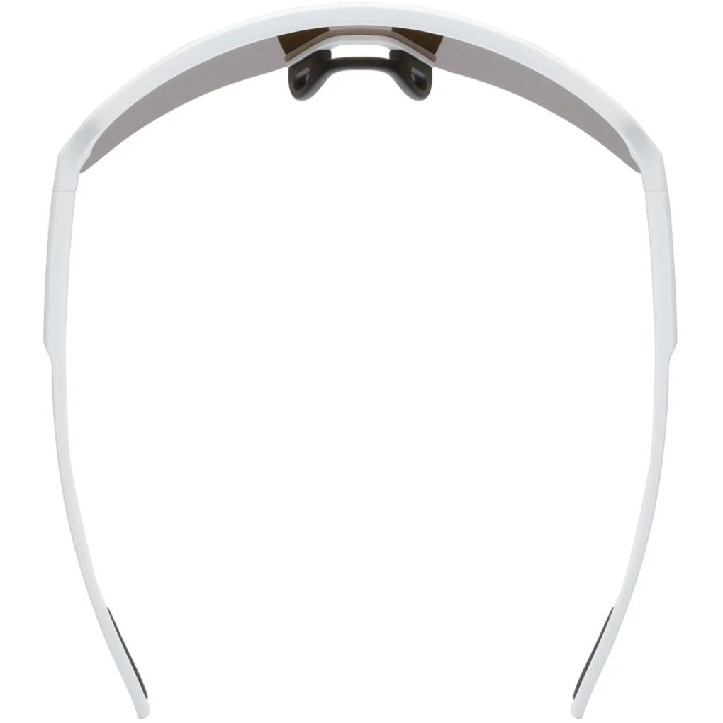 Uvex Dyrt Cycling Glasses - white matt/mirror gold