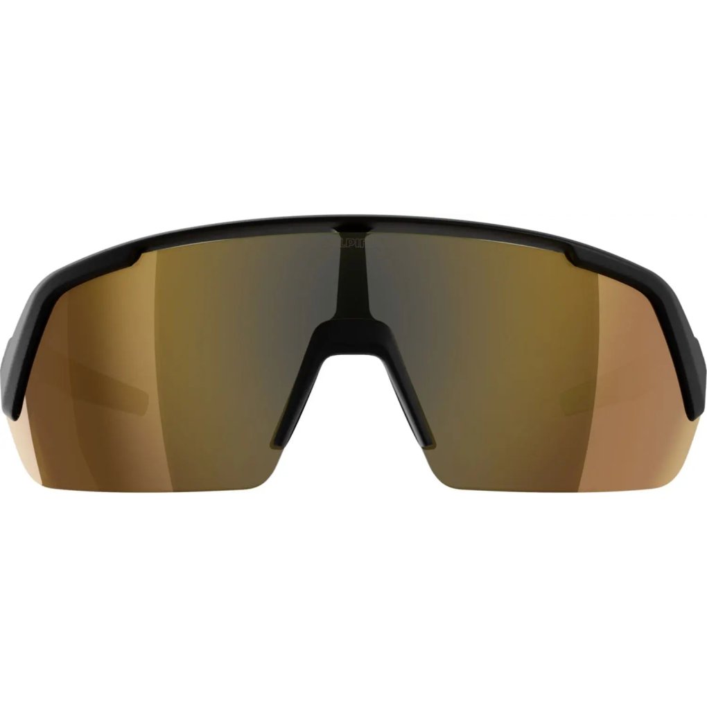 Alpina Turbo HR Glasses - black matt/gold mirror