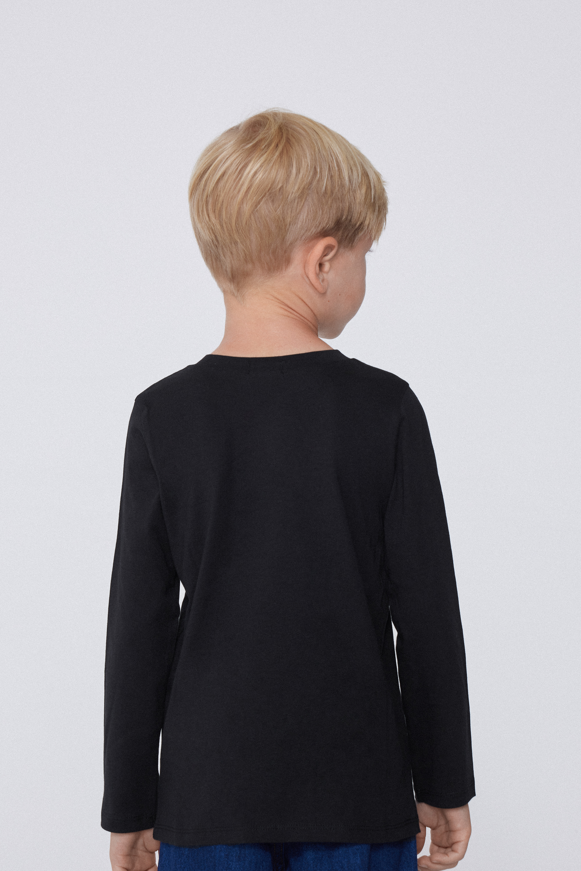 Boys’ Long Sleeve Printed Cotton Top