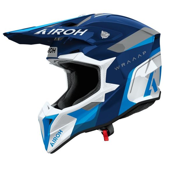Casque cross Airoh WRAAAP - CONQUER 2026 - BleuRef : AR1539