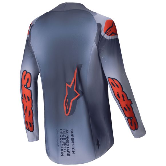 Maillot cross Alpinestars SUPERTECH - LIPAN 2025 - Gris / OrangeRef : AP3414